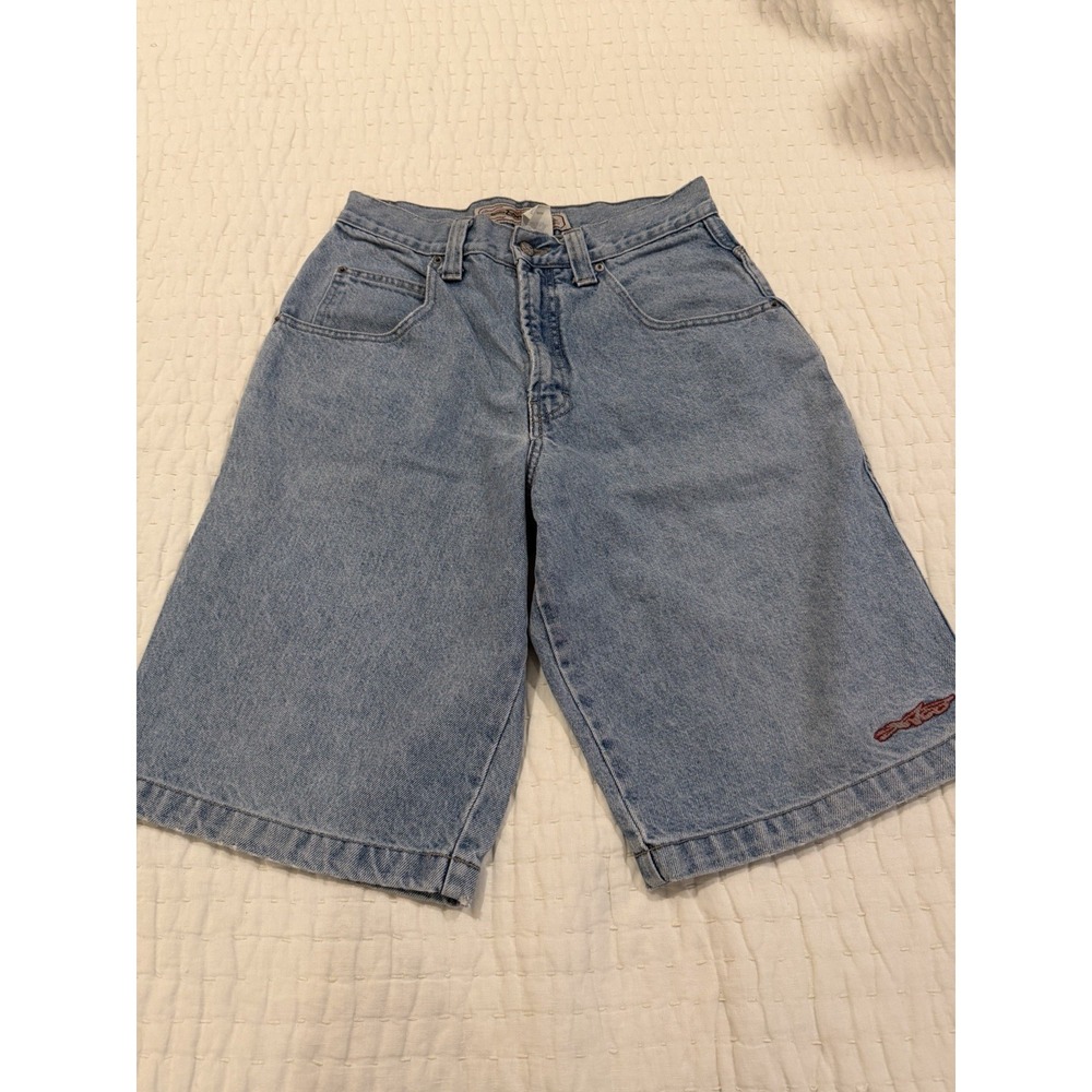 Jnco Vintage Blue Denim Jean Shorts Size 30 Made In USA